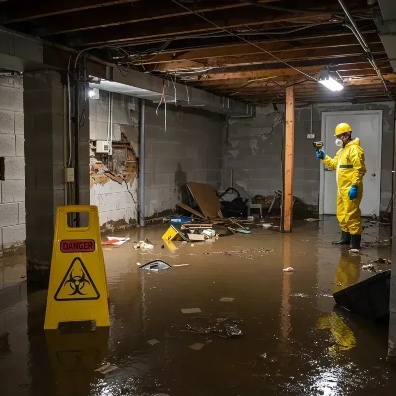 Flooded Basement Electrical Hazard in Louisville, KY Property