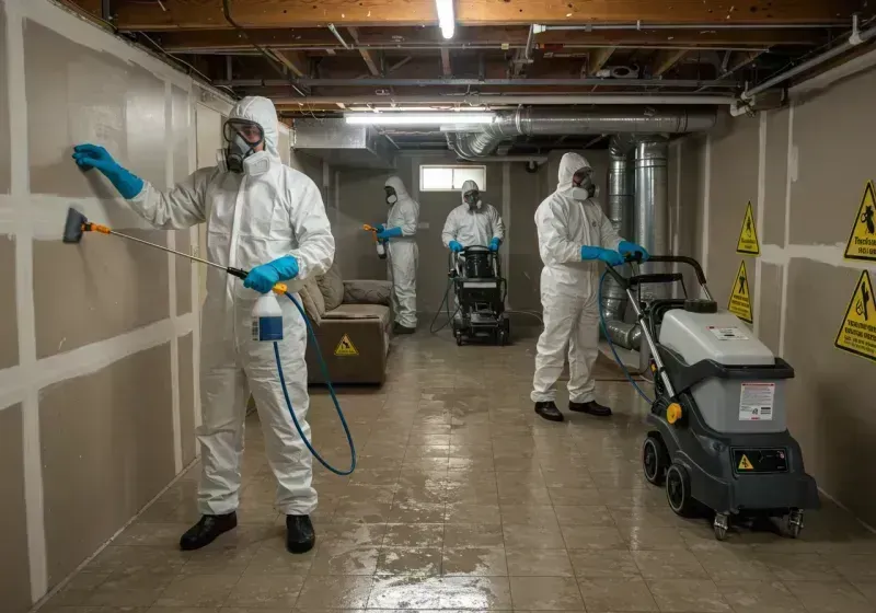 Basement Moisture Removal and Structural Drying process in Louisville, KY